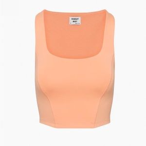 Aritzia Sunday Best Corset Cropped Tank Top NWT